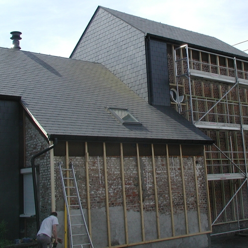 maison en fin de chantier